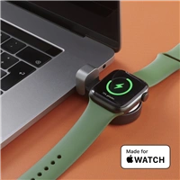 Hama MFi bezdrôtová magnetická nabíjačka pre Apple Watch, USB-C, kompaktná, čierna/biela