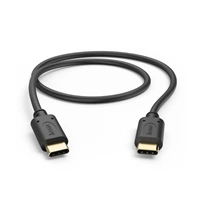 Hama kábel USB-C 2.0 typ C-C 0,5 m, čierny