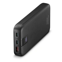 Hama PD 10 powerbanka, 10000 mAh, 3 výstupy: 2x USB-C, 1x USB-A, LED displej, PD, Qualcomm