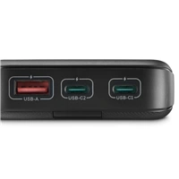 Hama PD 10 powerbanka, 10000 mAh, 3 výstupy: 2x USB-C, 1x USB-A, LED displej, PD, Qualcomm