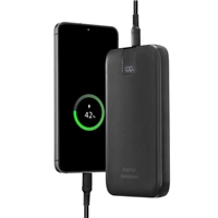 Hama PD 20 powerbanka, 20000 mAh, 3 výstupy: 2x USB-C, 1x USB-A, LED displej, PD, Qualcomm