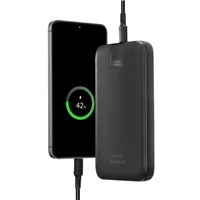 Hama PD 20 powerbanka, 20000 mAh, 3 výstupy: 2x USB-C, 1x USB-A, LED displej, PD, Qualcomm
