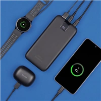 Hama PD 20 powerbanka, 20000 mAh, 3 výstupy: 2x USB-C, 1x USB-A, LED displej, PD, Qualcomm