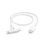 Hama USB-C kábel 2v1: USB-C + Lightning MFi, 1,5 m, biely