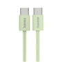 Hama USB-C 2.0 kábel Fabric, 1 m, opletený, zelený