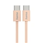Hama USB-C 2.0 kábel Fabric, 1 m, opletený, oranžový