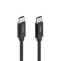 Hama USB-C 2.0 kábel Fabric, 1,5 m, 100 W, opletený