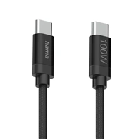 Hama USB-C 2.0 kábel Fabric, 1,5 m, 100 W, opletený