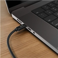 Hama USB-C 2.0 kábel Fabric, 1,5 m, 100 W, opletený