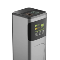 Hama High Power 65 W, powerbanka, 20000 mAh, 2x USB-C, 1x USB-A, PD, QC, displej