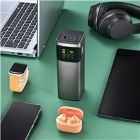 Hama High Power 150 W, powerbanka, 24000 mAh, 2x USB-C, 1x USB-A, PD, QC, displej