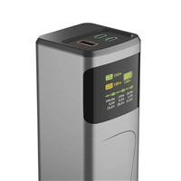 Hama High Power 150 W, powerbanka, 24000 mAh, 2x USB-C, 1x USB-A, PD, QC, displej