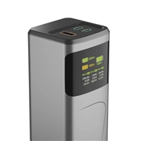 Hama High Power 200 W, powerbanka, 24000 mAh, 2x USB-C, 1x USB-A, PD, QC, displej