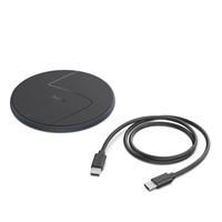 Hama bezdrôtová nabíjačka Qi 15 W, čierna