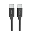 Hama USB-C 2.0 kábel Fabric, 3 m, 100 W, opletený