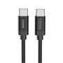 Hama USB-C 2.0 kábel Fabric, 3 m, 100 W, opletený
