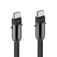 Hama USB-C kábel a šnúrka na mobil 2v1, dĺžka 1,2 m, farba čierna