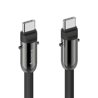 Hama USB-C kábel a šnúrka na mobil 2v1, dĺžka 1,2 m, farba čierna