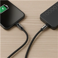 Hama USB-C kábel a šnúrka na mobil 2v1, dĺžka 1,2 m, farba čierna