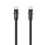 Hama USB-C kábel a šnúrka na mobil 2v1, dĺžka 1,2 m, farba čierna