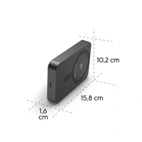 Hama bezdrôtová powerbanka Qi2, 10000 mAh, indukčné nabíjanie, USB-C Power Delivery