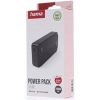 Hama powerbanka 20000 mAh, 3 A, 15 W, výstup: 2x USB-C, 1x USB-A, LED displej