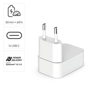 Hama rýchla USB nabíjačka GaN, USB-C PD/QC 30 W, skladacia
