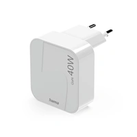 Hama rýchla USB nabíjačka GaN, 2x USB-C PD/QC 40 W, skladacia