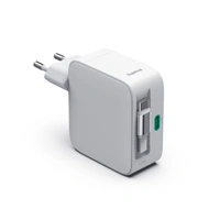 Hama rýchla USB nabíjačka GaN 2x USB-C, PD 30 W, navíjací kábel