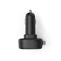 Hama rýchla USB nabíjačka do vozidla, 2x USB-C, PD 30 W, navíjací kábel