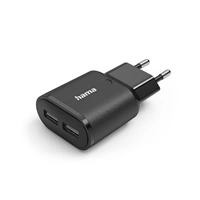 Hama USB nabíjačka, 2x USB-A, 12 W/2,4 A