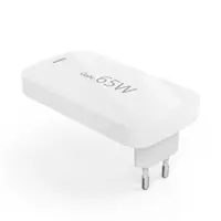 Hama rýchla USB nabíjačka GaN 2x USB-C + USB-A, PD/QC 65 W, plochá, skladacia