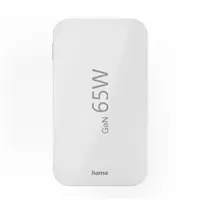 Hama rýchla USB nabíjačka GaN 2x USB-C + USB-A, PD/QC 65 W, plochá, skladacia