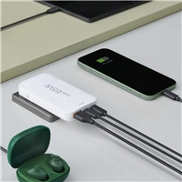 Hama rýchla USB nabíjačka GaN 2x USB-C + USB-A, PD/QC 65 W, plochá, skladacia