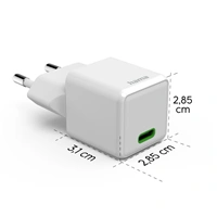 Hama rýchla USB nabíjačka, USB-C PD/QC 30 W, super-mini