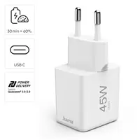 Hama rýchla USB nabíjačka, USB-C PD/QC 45 W, super-mini