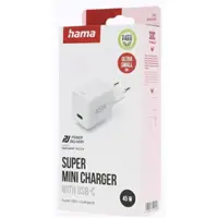 Hama rýchla USB nabíjačka, USB-C PD/QC 45 W, super-mini