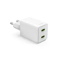Hama rýchla USB nabíjačka, 2x USB-C PD/QC, 40 W, super-mini