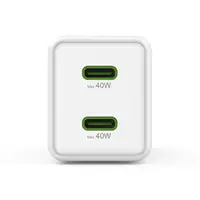 Hama rýchla USB nabíjačka, 2x USB-C PD/QC, 40 W, super-mini