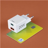 Hama rýchla USB nabíjačka USB-C + USB-A, PD/QC, 20 W