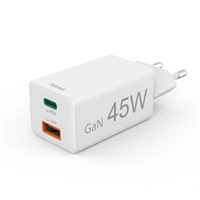 Hama rýchla USB nabíjačka GaN USB-C + USB-A, PD/QC, 45 W