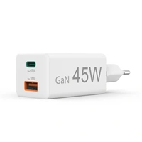Hama rýchla USB nabíjačka GaN USB-C + USB-A, PD/QC, 45 W