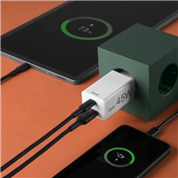 Hama rýchla USB nabíjačka GaN USB-C + USB-A, PD/QC, 45 W