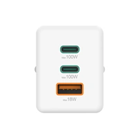 Hama rýchla USB nabíjačka GaN 2x USB-C + USB-A, PD/QC, 100 W