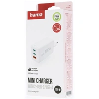 Hama rýchla USB nabíjačka GaN 2x USB-C + USB-A, PD/QC, 100 W