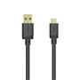 Hama USB A-C kábel 0,75 m, USB 3.2 Gen1 5 Gb/s, čierny