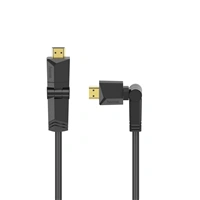 Hama HDMI kabel High Speed 4K 1,5 m, otočné vidlice (2 osi)