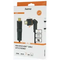 Hama HDMI kabel High Speed 4K 1,5 m, otočné vidlice (2 osi)