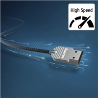 Hama HDMI kábel High Speed 4K 2 m, Ultra-Slim