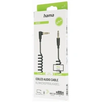 Hama audio kábel jack 3,5 mm, špirálový, 0,75 m